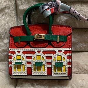 Red and Green Mini Berkin inspired Bag